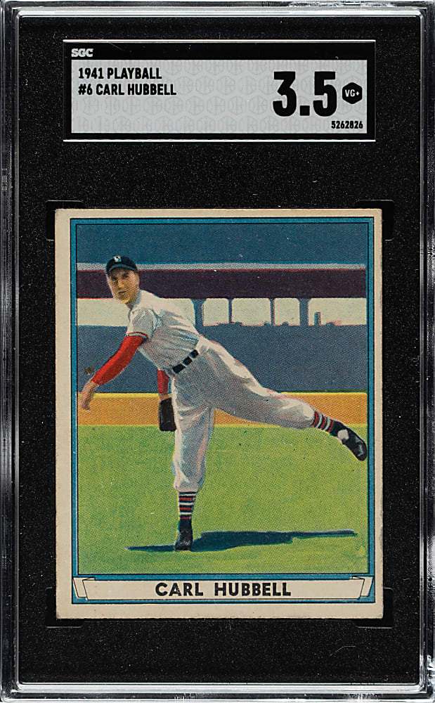 1941 R336 Play Ball #6 Carl Hubbell SGC VG+ 3.5