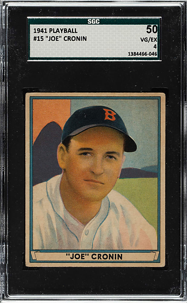 1941 R336 Play Ball #15 Joe Cronin SGC VG/EX 50
