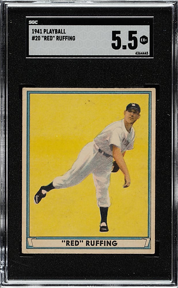 1941 R336 Play Ball #20 Red Ruffing SGC EX+ 5.5