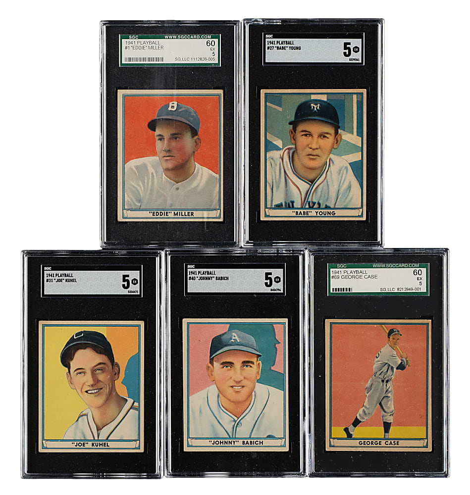 1941 R336 Play Ball SGC EX 5 Collection (9)