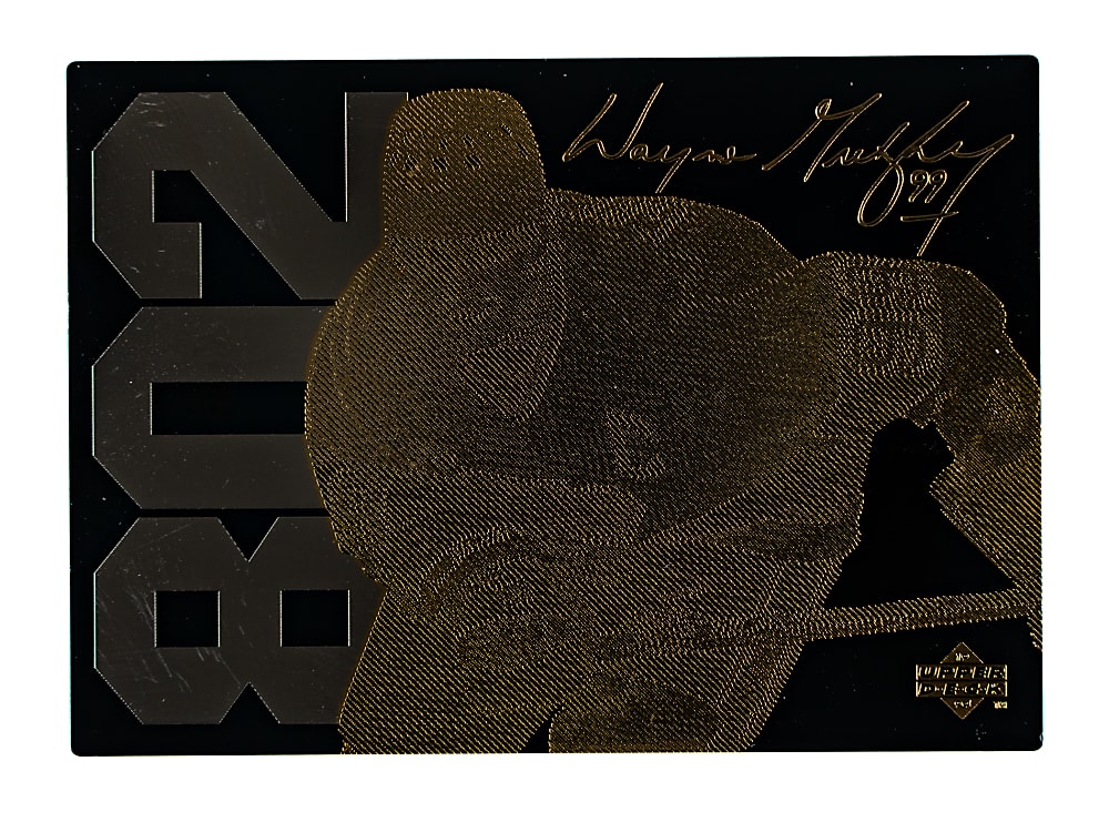 1994-1995 Upper Deck Gretzky 24k Gold Hockey Wayne Gretzky #557/3,500