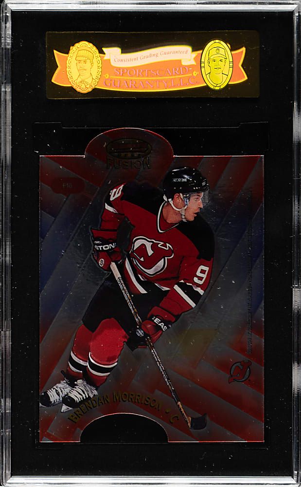 1998-1999 Bowman's Best Hockey Mirror Image Fusion #F15 Wayne Gretzky/Brendan Morrison SGC GEM 98