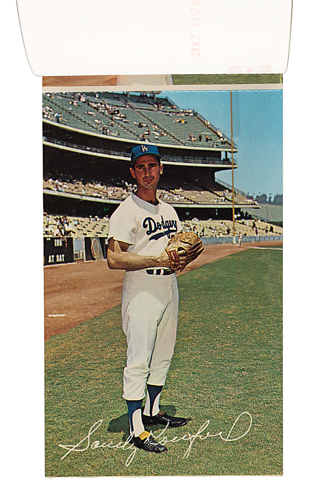 1962-1965 Los Angeles Dodgers Postcard Album with Sandy Koufax and Don Drysdale