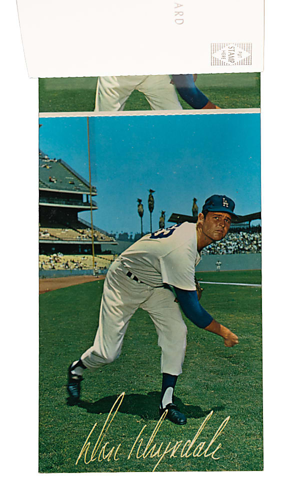 1962-1965 Los Angeles Dodgers Postcard Album with Sandy Koufax and Don Drysdale