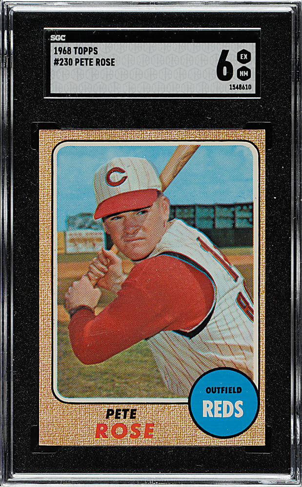 1968 Topps #230 Pete Rose SGC EX/NM 6