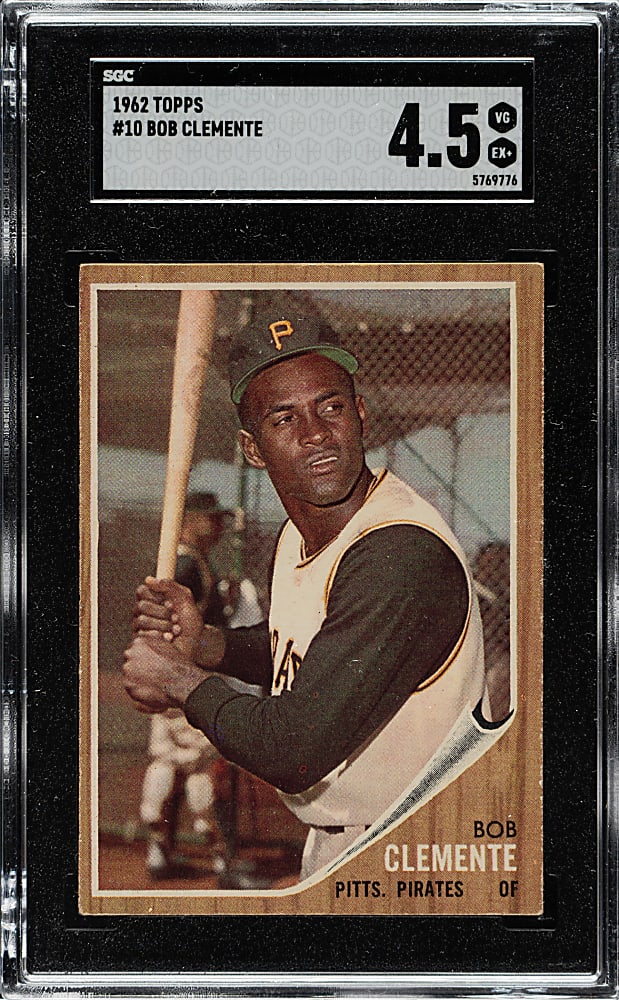 1962 Topps #10 Roberto Clemente SGC VG/EX+ 4.5
