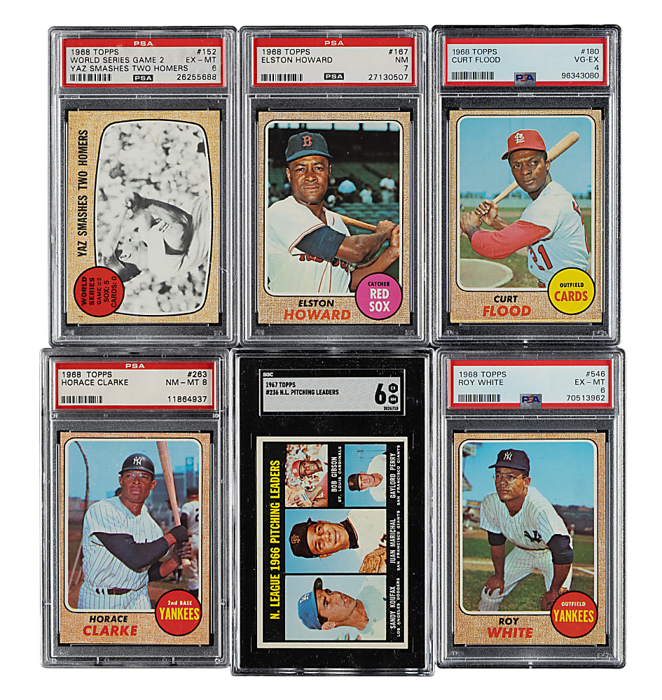 1967 and 1968 Topps PSA- and SGC-Graded Collection (10) Including Bob Gibson, Harmon Killebrew, and Carl Yastrzemski