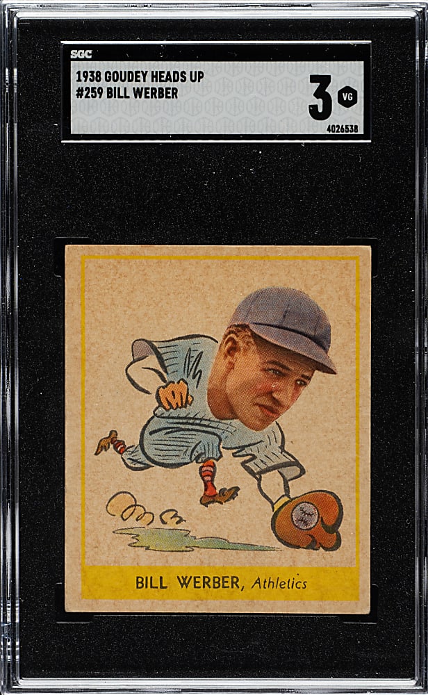 1938 R323 Goudey "Heads-Up" #259 Bill Werber SGC VG 3