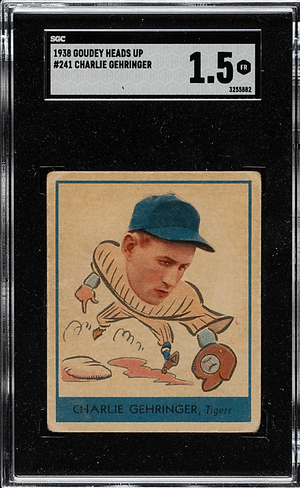 1938 R323 Goudey "Heads-Up" #241 Charlie Gehringer SGC FAIR 1.5