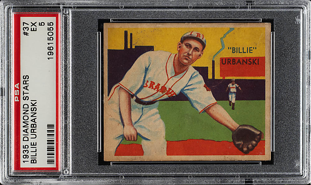 1934-1936 R327 Diamond Stars #37 Billie Urbanski PSA EX 5