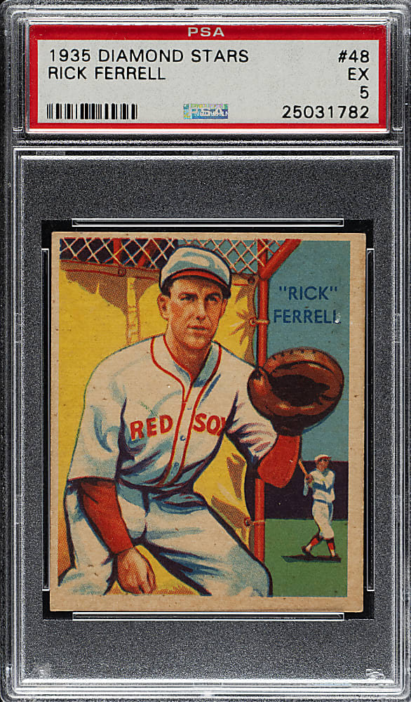 1934-1936 R327 Diamond Stars #48 Rick Ferrell PSA EX 5