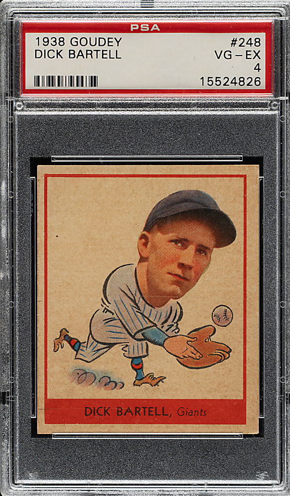 1938 R323 Goudey "Heads-Up" #248 Dick Bartell PSA VG-EX 4