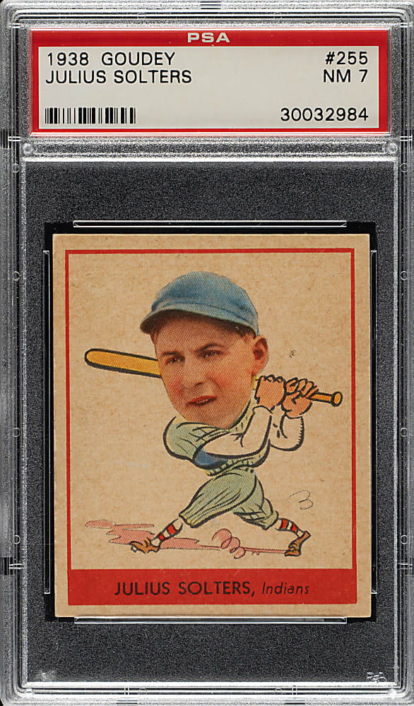 1938 R323 Goudey "Heads-Up" #255 Julius Solters PSA NM 7