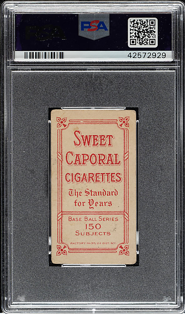 1909-1911 T206 White Border Walter Johnson Portrait PSA VG 3