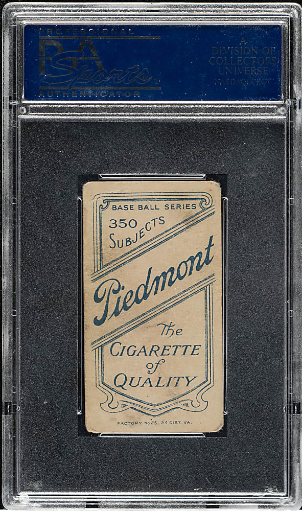 1909-1911 T206 White Border Ty Cobb Portrait Green Background PSA VG 3