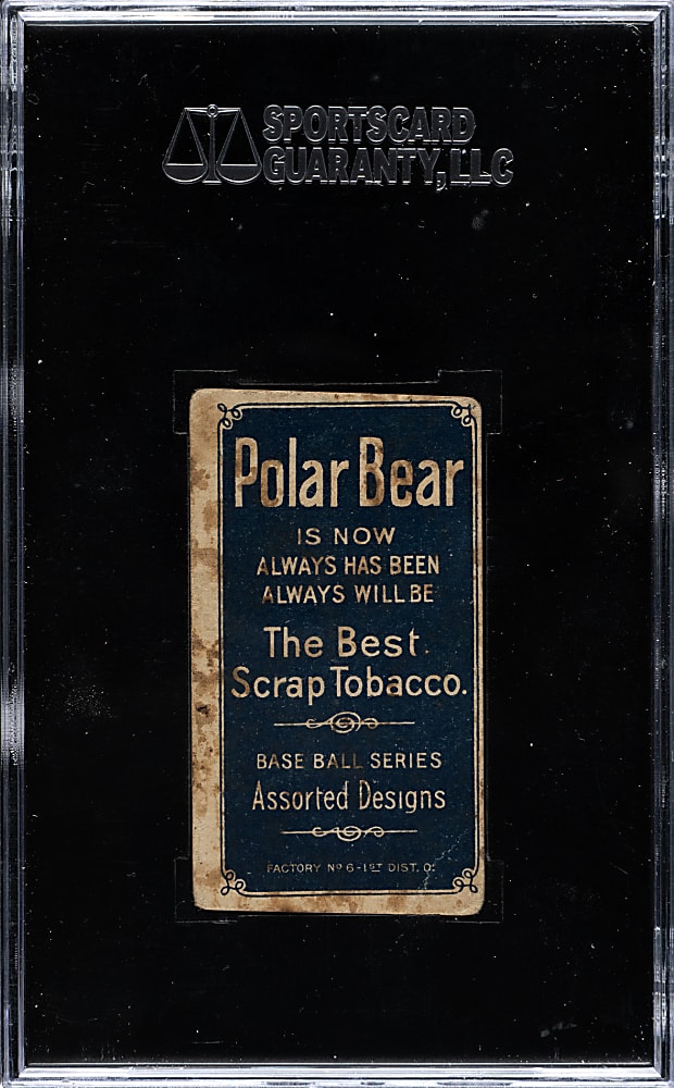 1909-1911 T206 White Border Bill O'Hara St. Louis Variation SGC GOOD 30