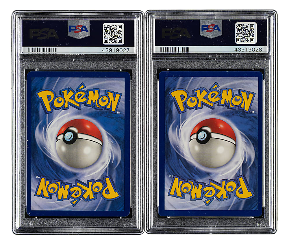 2000 Pokemon Black Star Promo #8 Mew & #14 Mewtwo PSA-Graded Pair