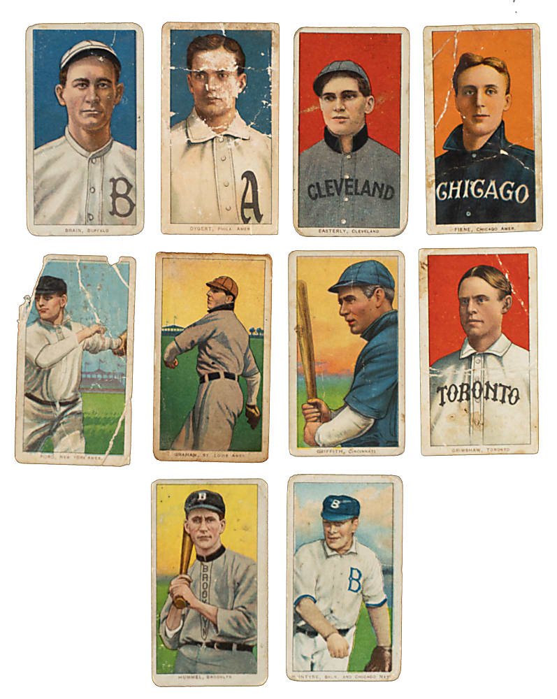 1909-1911 T206 White Border Collection (10) Including Clark Griffith - All Polar Bear Backs!