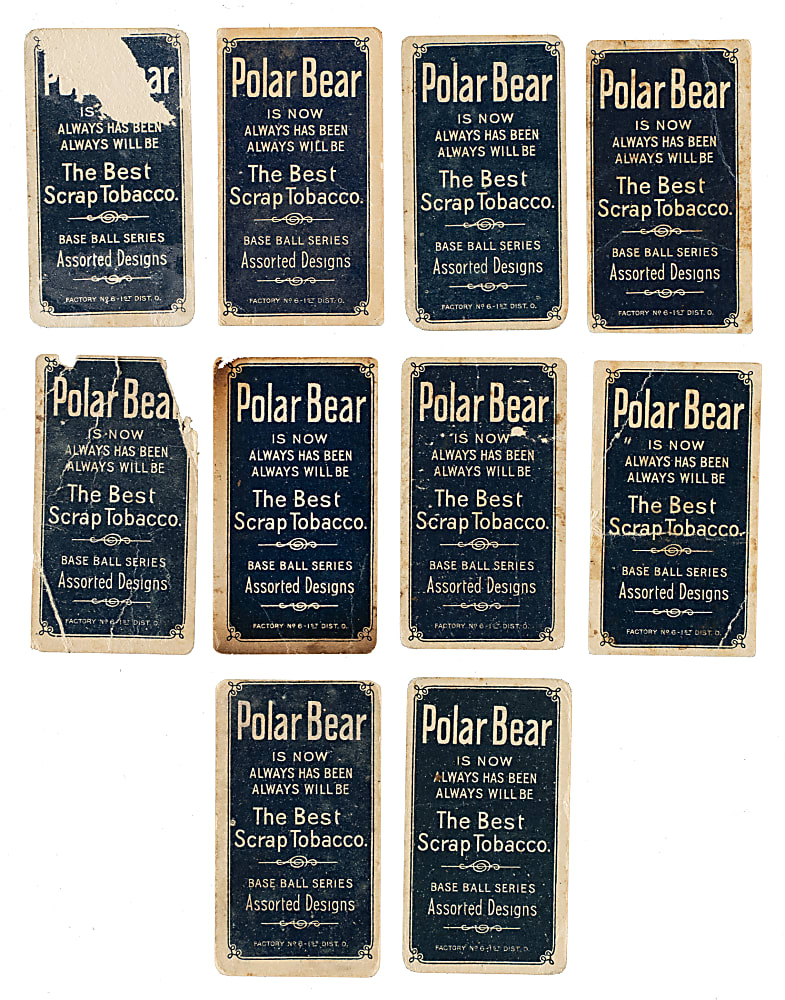 1909-1911 T206 White Border Collection (10) Including Clark Griffith - All Polar Bear Backs!