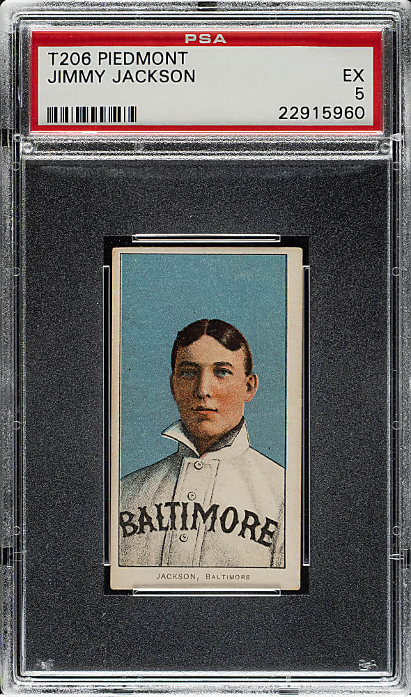 1909-1911 T206 White Border Jimmy Jackson PSA EX 5