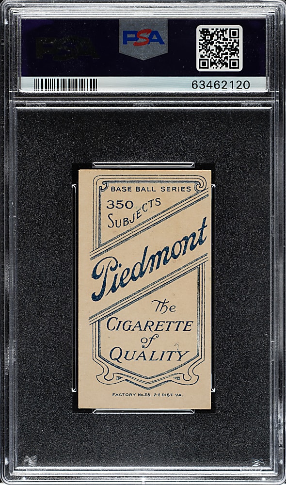 1909-1911 T206 White Border Bob Hall PSA EX-MT 6