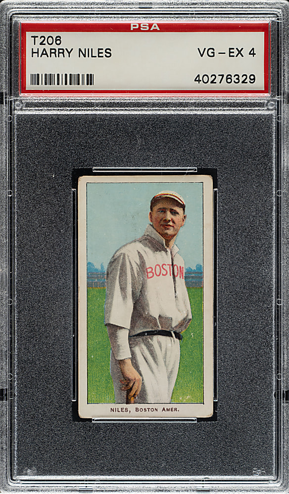 1909-1911 T206 White Border Harry Niles PSA VG-EX 4