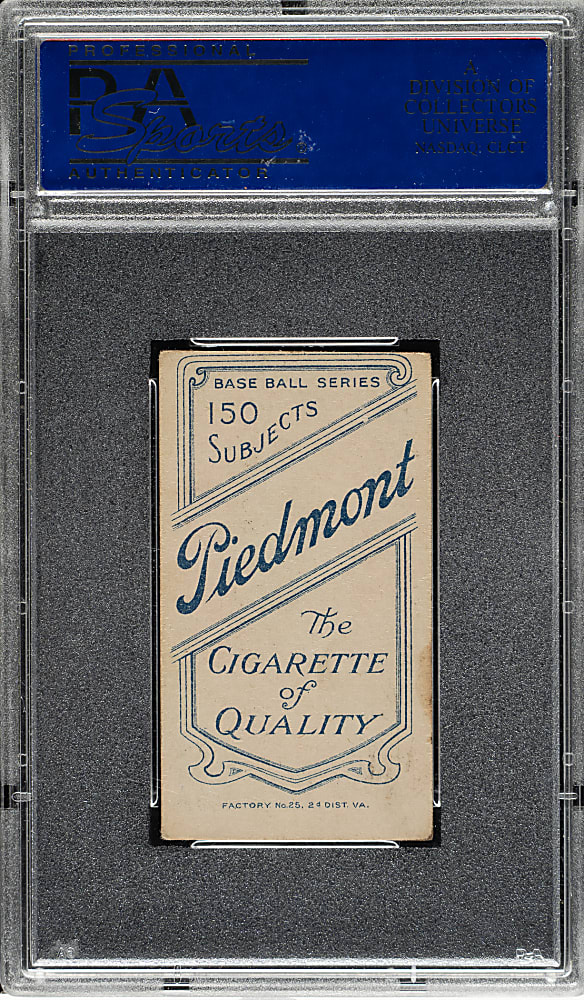 1909-1911 T206 White Border Heinie Wagner Bat on Left Shoulder PSA EX 5