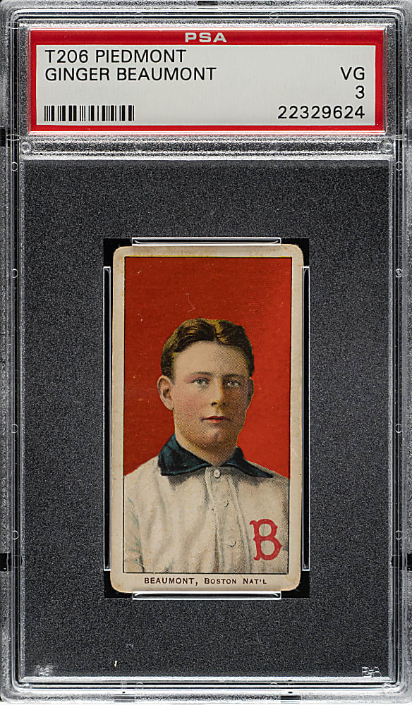 1909-1911 T206 White Border Ginger Beaumont PSA VG 3