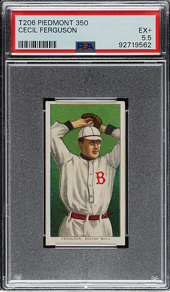 1909-1911 T206 White Border Cecil Ferguson PSA EX+ 5.5