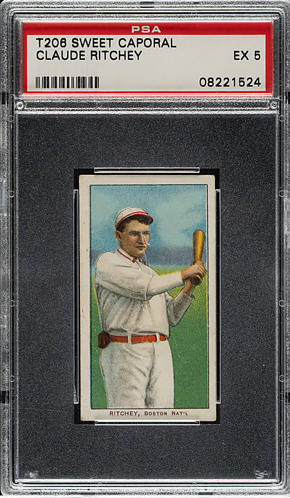 1909-1911 T206 White Border Claude Ritchey PSA EX 5