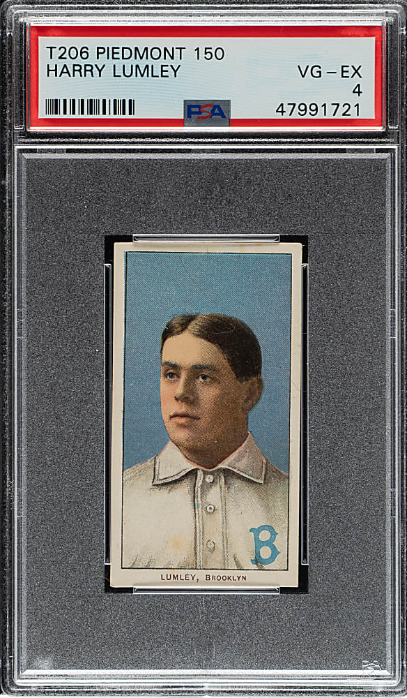 1909-1911 T206 White Border Harry Lumley PSA VG-EX 4