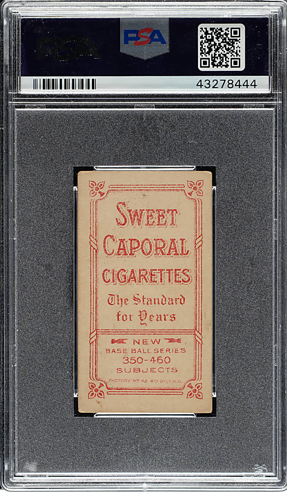 1909-1911 T206 White Border Zack Wheat Rookie PSA VG-EX 4