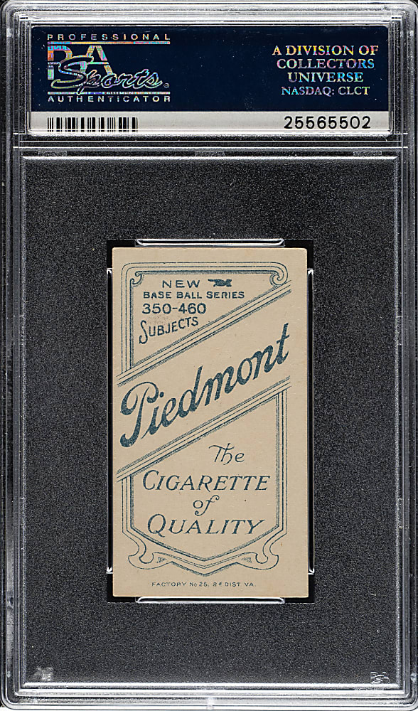 1909-1911 T206 White Border Bill Bergen Catching PSA EX-MT 6