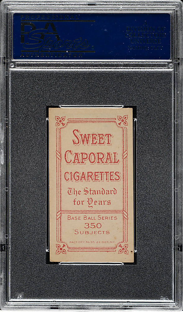 1909-1911 T206 White Border Kaiser Wilhelm Hands At Chest PSA EX-MT 6