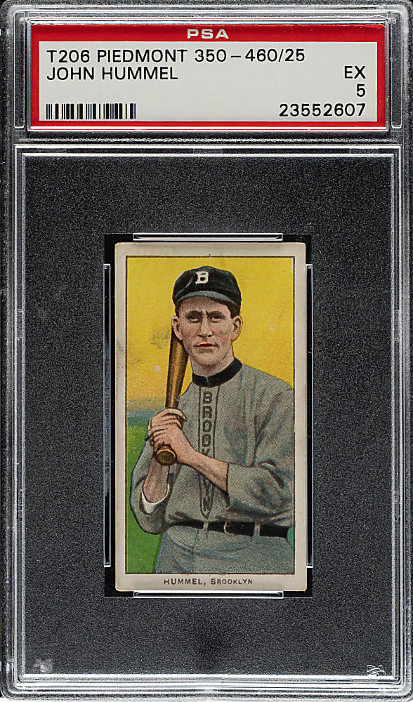 1909-1911 T206 White Border John Hummel PSA EX 5