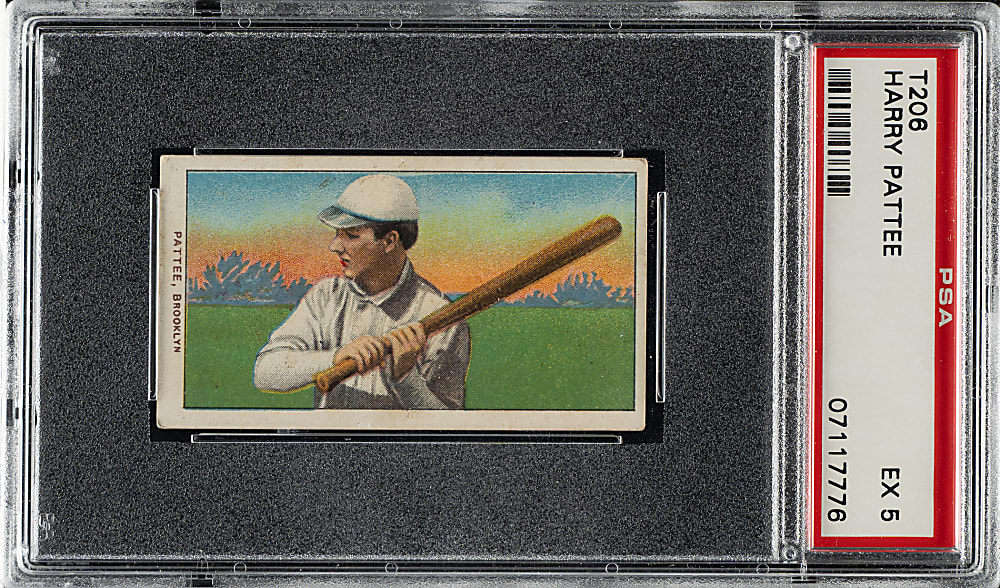 1909-1911 T206 White Border Harry Pattee PSA EX 5