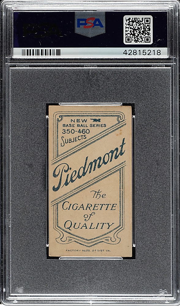 1909-1911 T206 White Border Bill Bergen Catching PSA EX 5