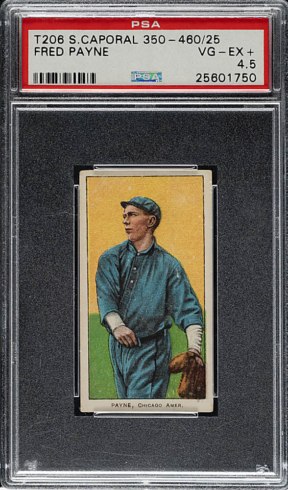 1909-1911 T206 White Border Fred Payne PSA VG-EX+ 4.5