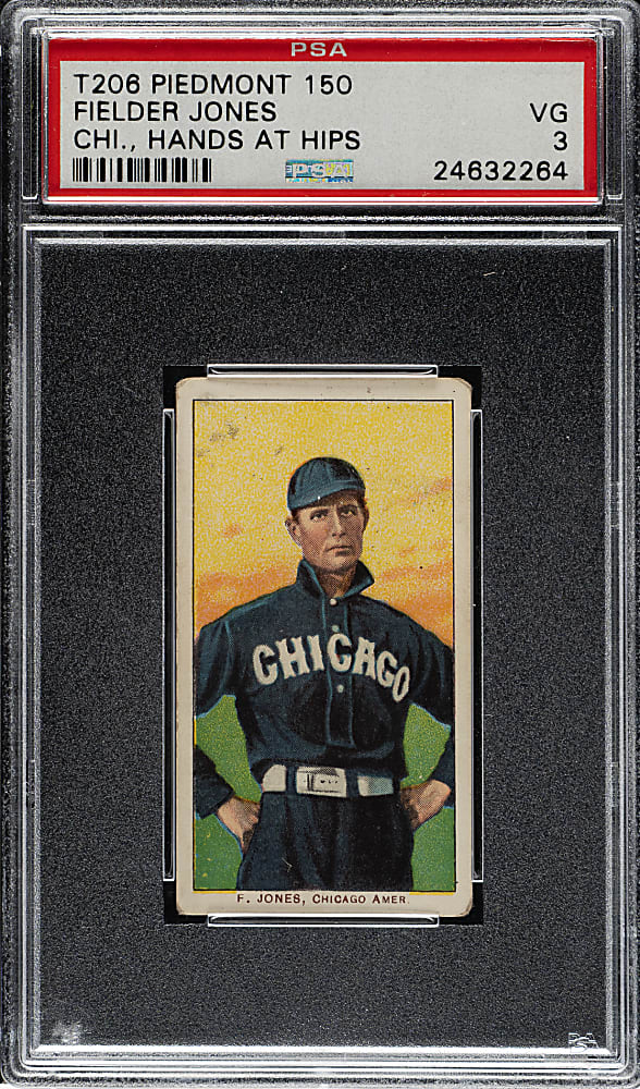 1909-1911 T206 White Border Fielder Jones Hands at Hips PSA VG 3