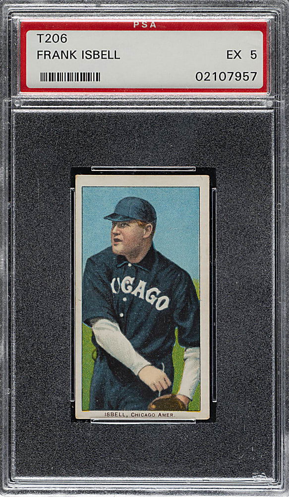 1909-1911 T206 White Border Frank Isbell PSA EX 5