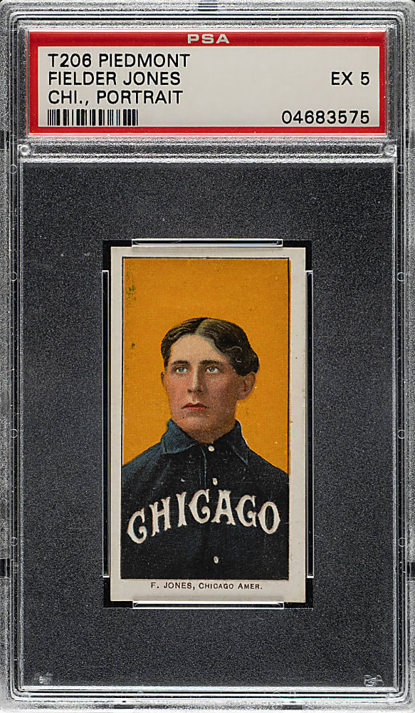 1909-1911 T206 White Border Fielder Jones Portrait PSA EX 5
