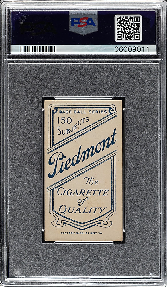 1909-1911 T206 White Border Frank Smith Chicago, F. Smith on Front PSA EX-MT 6