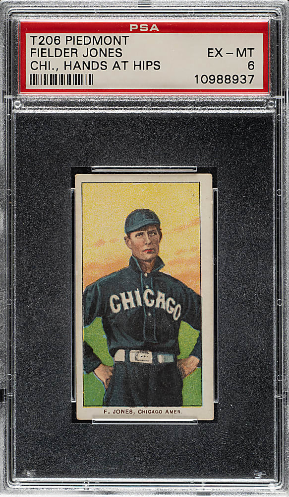1909-1911 T206 White Border Fielder Jones Hands at Hips PSA EX-MT 6