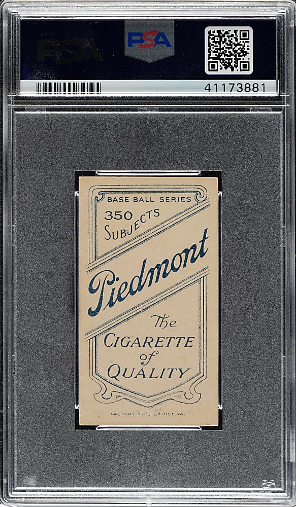 1909-1911 T206 White Border Doc White Portrait PSA EX-MT 6