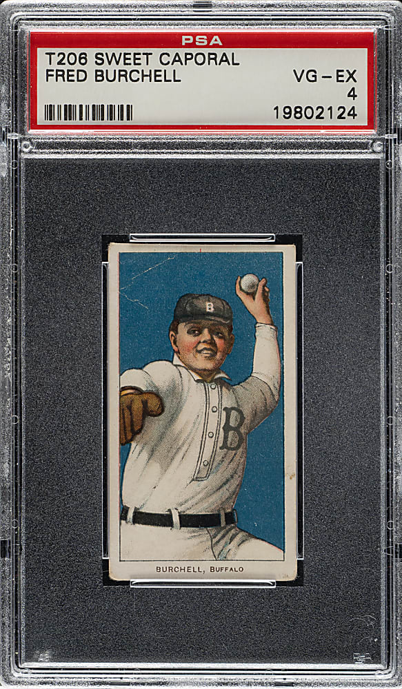 1909-1911 T206 White Border Fred Burchell PSA VG-EX 4