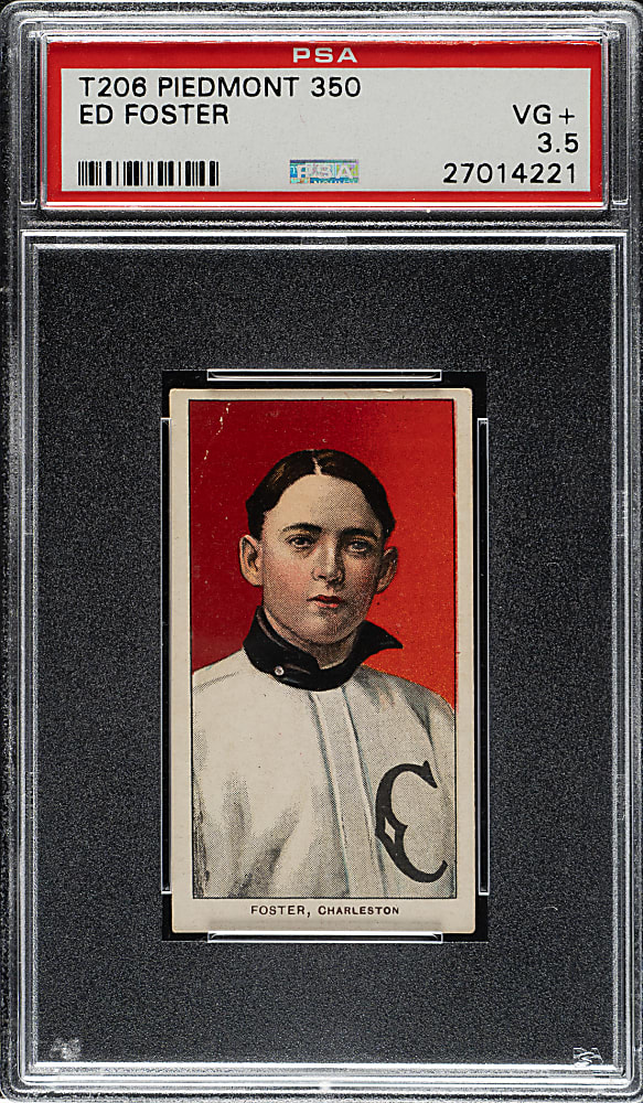 1909-1911 T206 White Border Ed Foster Southern Leaguer PSA VG+ 3.5
