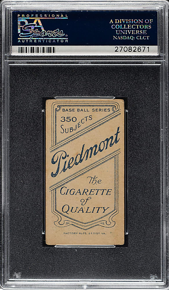 1909-1911 T206 White Border Billy Purtell PSA VG+ 3.5