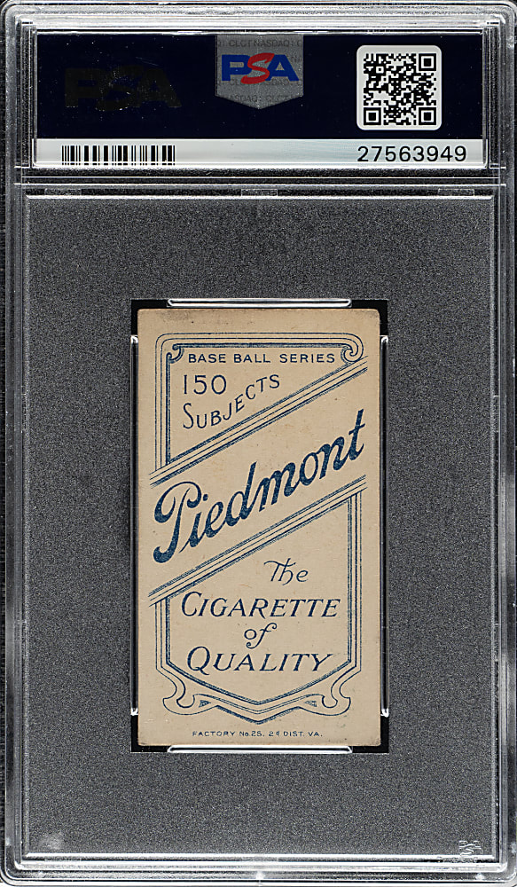 1909-1911 T206 White Border Fred Parent PSA VG-EX 4