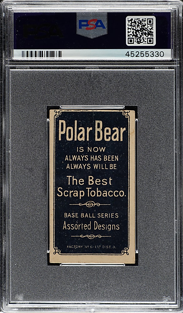 1909-1911 T206 White Border Frank Smith Chicago & Boston PSA VG-EX 4 - Polar Bear Back