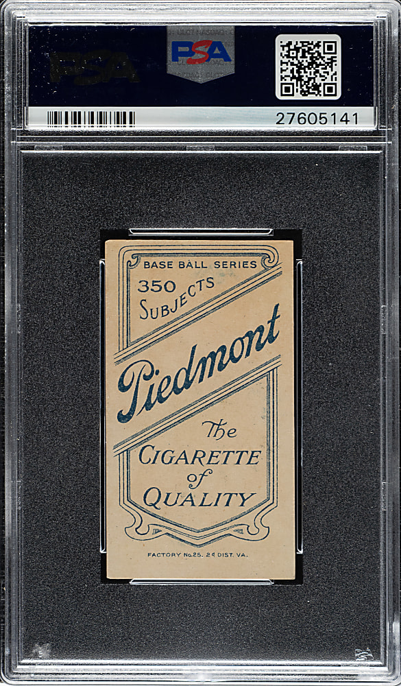 1909-1911 T206 White Border Miller Huggins Hands At Mouth PSA EX 5